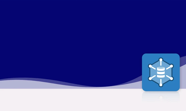 Das Symbol ist unicolor blau und zeigt eine stilisierte Datenbank, von der sechs Linien zu den Eckpunkten eines umgebenden Hexagons führen. An den Eckpunkten des Hexagons befinden sich Punkte und das Symbol wird von einem Quadrat mit abgerundeten Ecken umgeben. Es steht für die Produktdatenbank von crossbase.