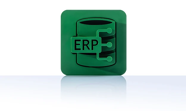 Le symbole est vert unicolore et montre une icône de base de données stylisée avec un bouclier rectangulaire sur lequel est inscrit 