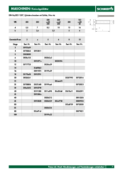 Page du catalogue de SCHMIDT'S produit avec crossbase.
